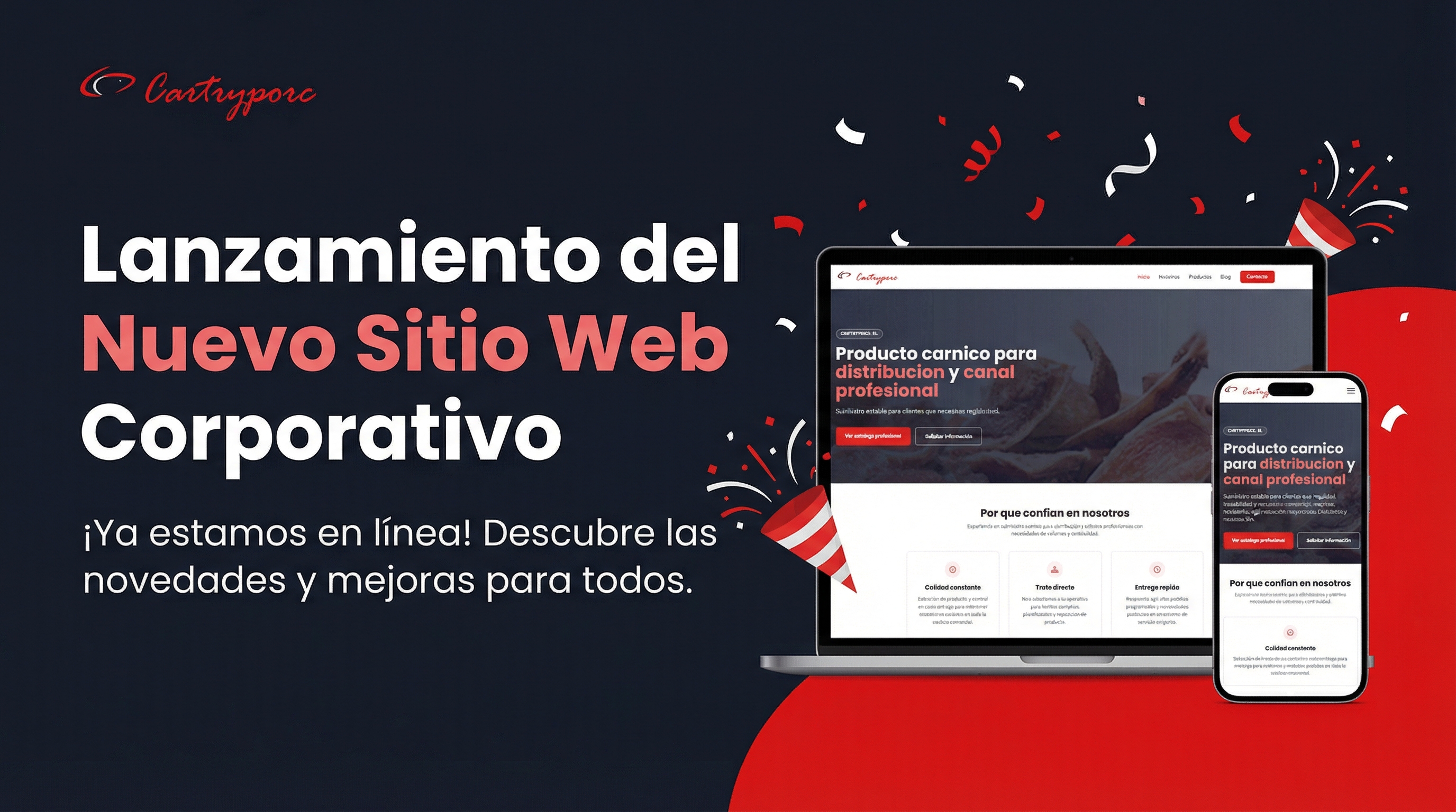 Estrenamos nueva web en Cartryporc, S.L.  